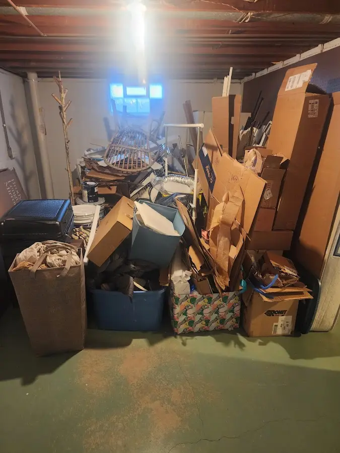 Roll-off dumpster container at job site for Roll Off Dumpster Rental in Kelly Ridge